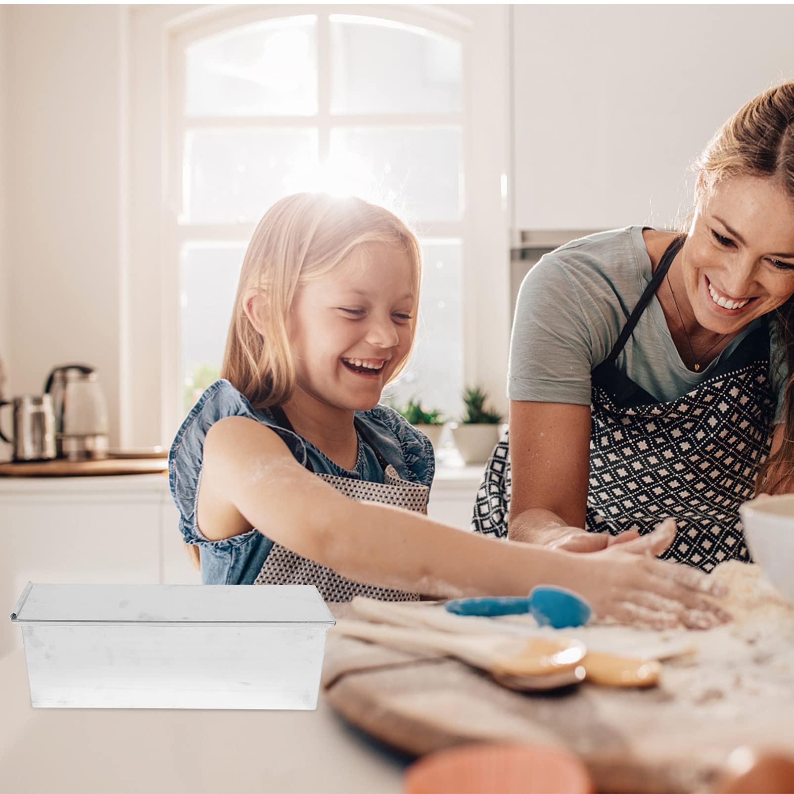 YARNOW Moule à Toasts Avec Couvercle Accessoire De Pâtisserie Pour Cuisson Rapide