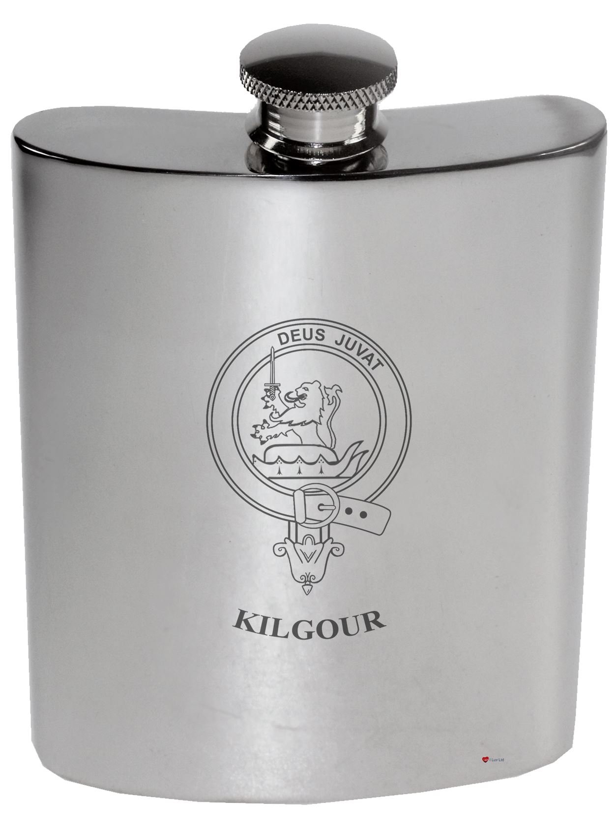Flacon de rein hip flask en étain Kilgour flasque de poche pour randonnée chic