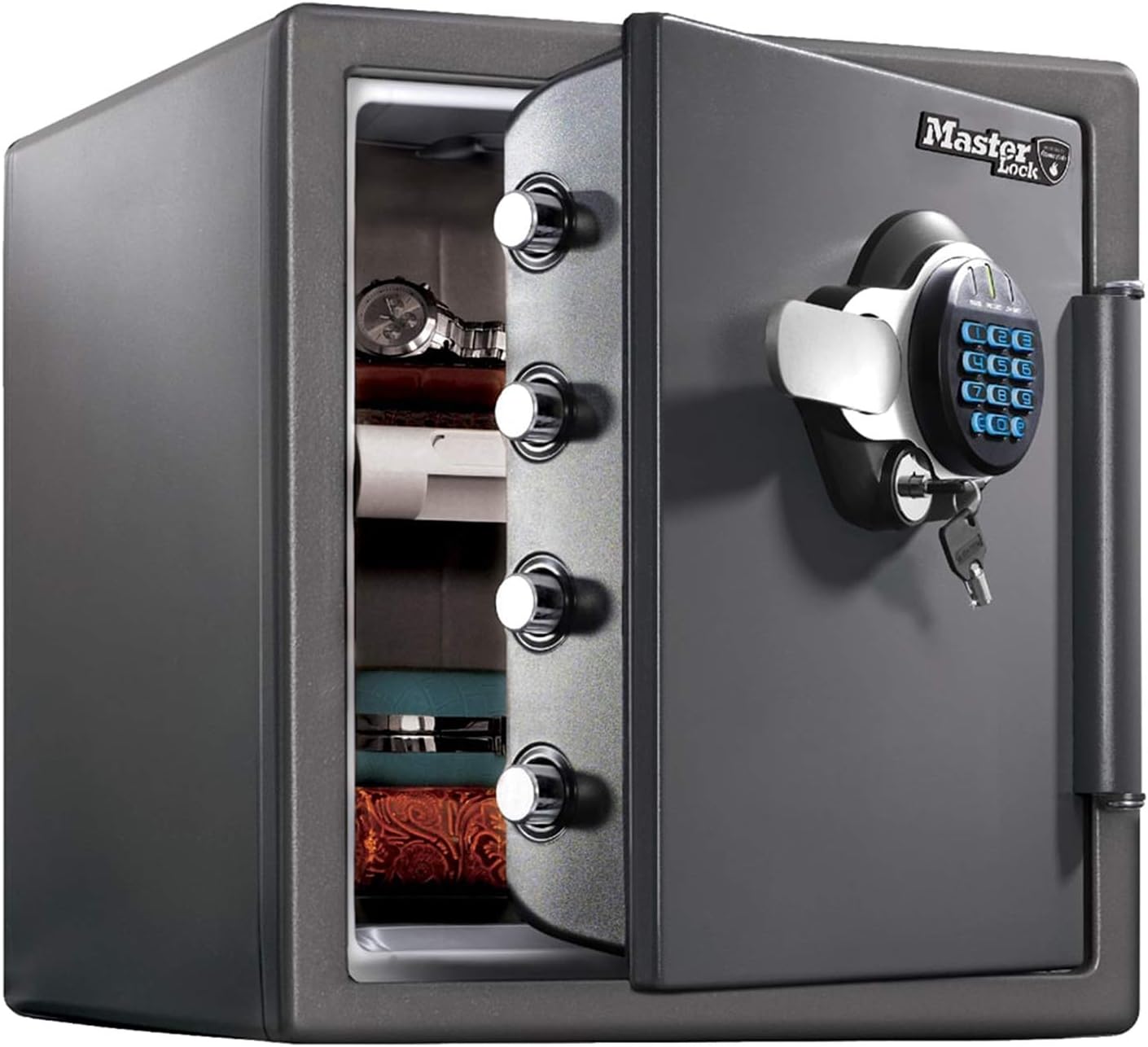 MASTER LOCK Certified Fireproof and Waterproof Safe, 33L, 453 x 415 x
