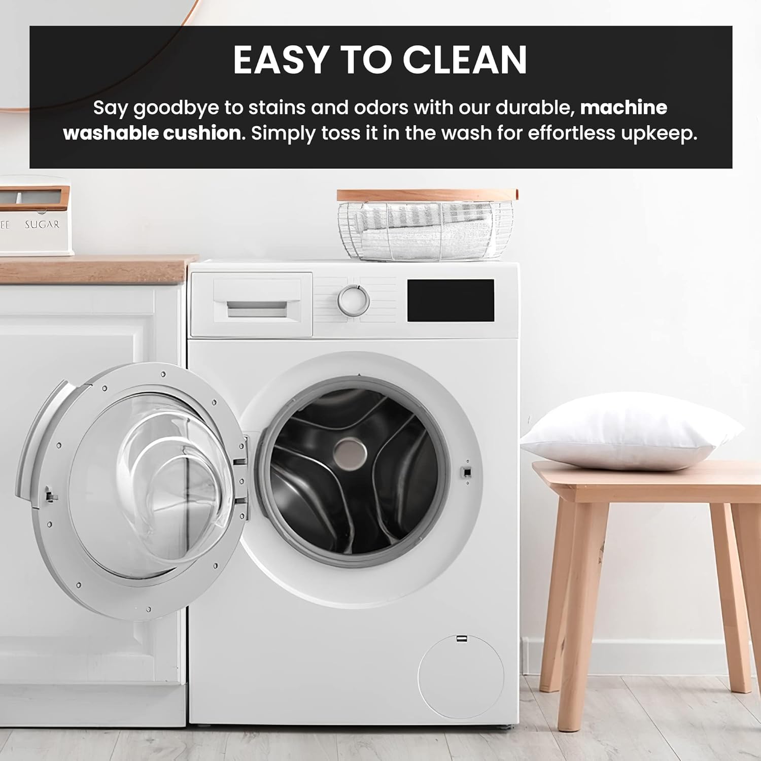 Foamily Set of 4-18 X 18 Premium Outdoor Water Resistant Hypoallergenic Stuffer Pillow Throw Inserts Sham Square Form, 18" L X 18" W, Standard/White 4 18 x 18-Inch