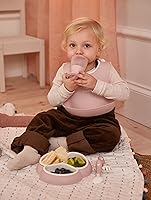 Vista 3 de BabyBjörn Juego de comida, 4 piezas, rosa polvo