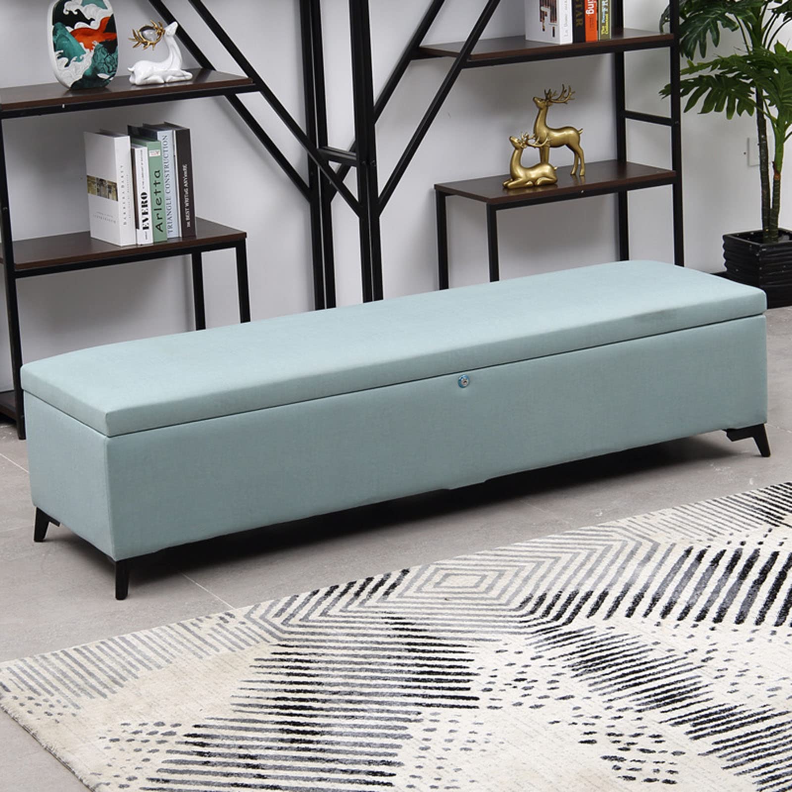 MYUYEE Hallway Storage Bench, Multipurpose Storage Bench Shoe, Shoe Cabinet Bench, With Cushioned Seat, For Living Room, Entryway, Bedroom(F-120 * 40 * 40)
