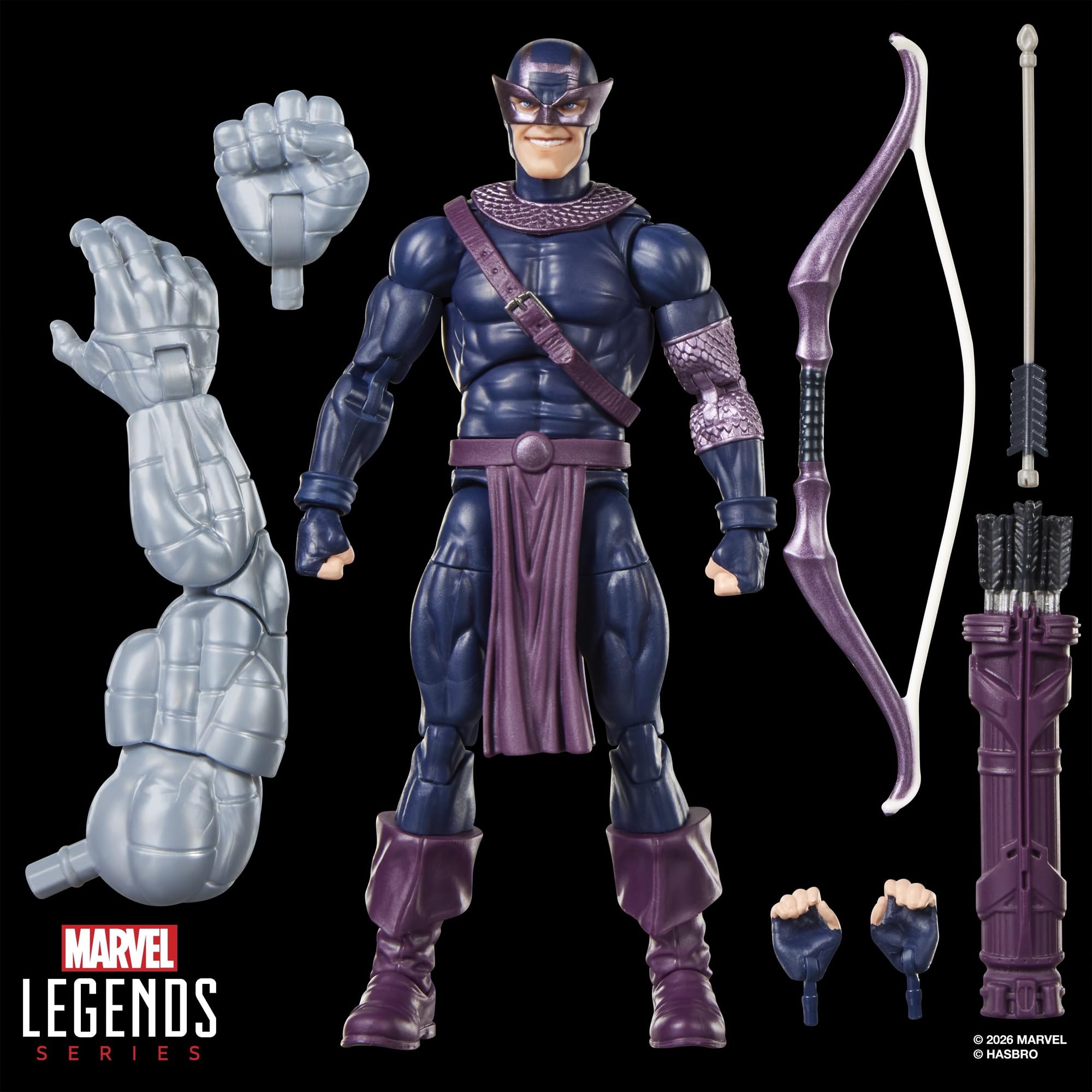Marvel Legends Series, Dark Avengers Hawkeye, Figura de acción Coleccionable a Escala de 15 cm Inspirada en los cómics de los Vengadores Oscuros