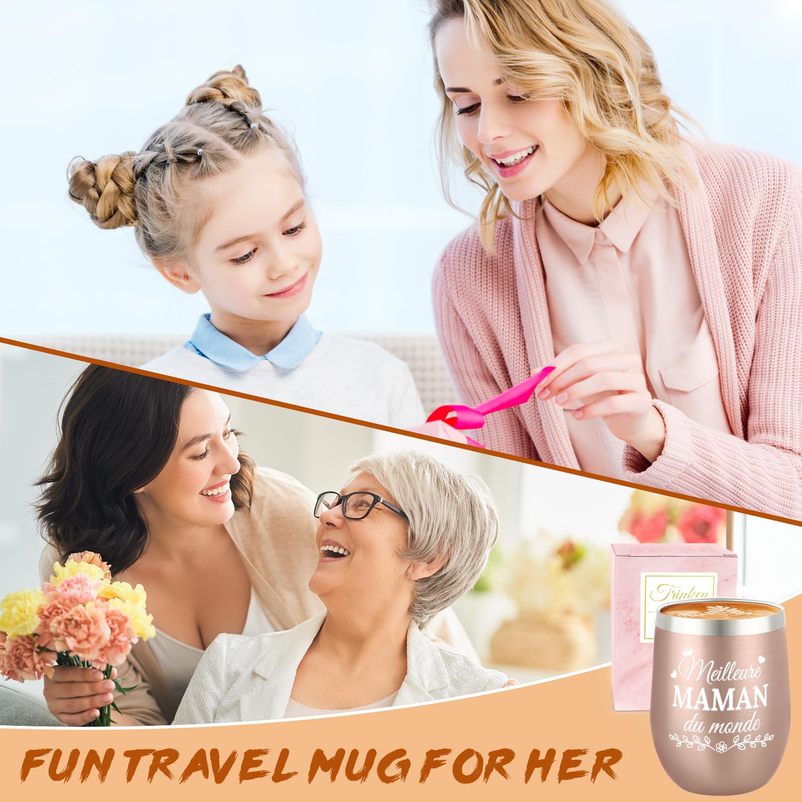 Tazza Termica Miofula Per Mamma - Acciaio Inox 360ml, Design 'Migliore Mamma Del Mondo' - Foto 8