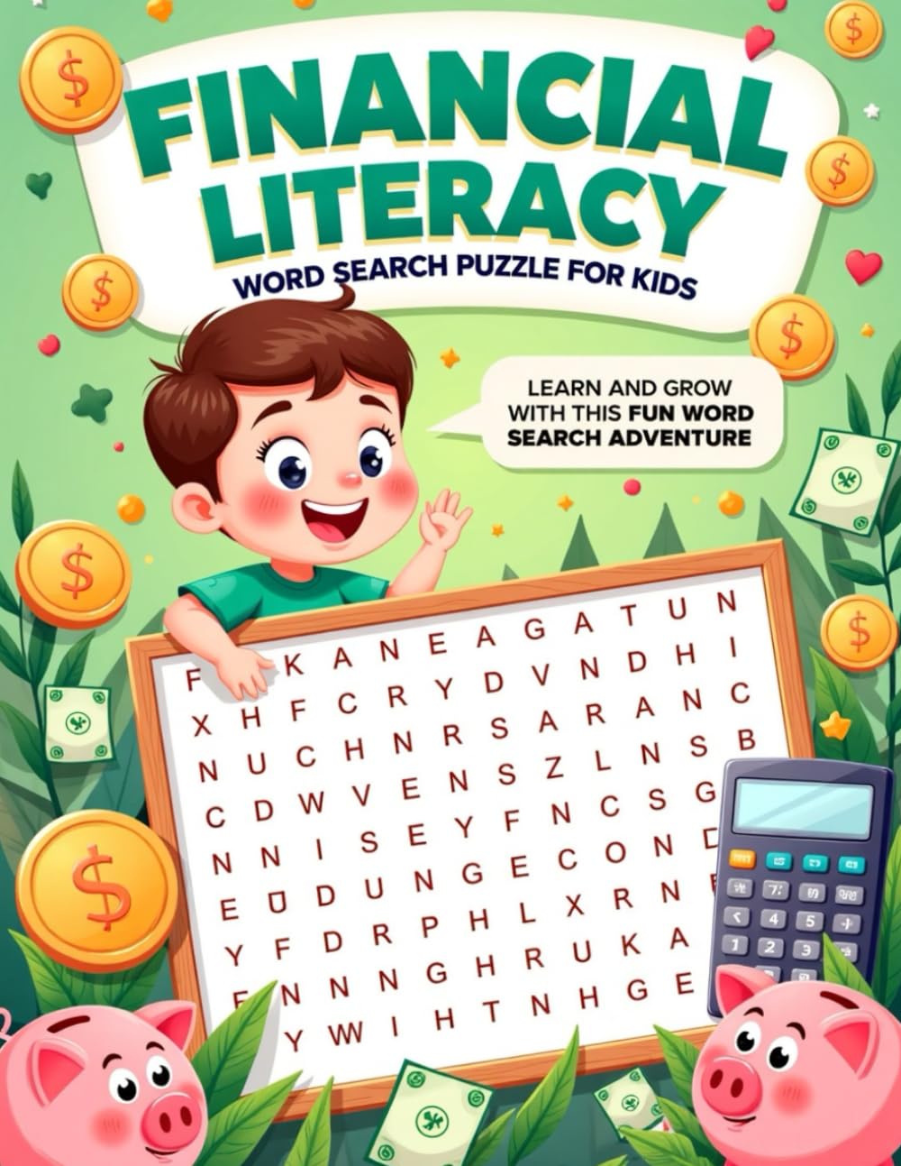 Financial Literacy Word Search Puzzle for Kids Ages 10–12