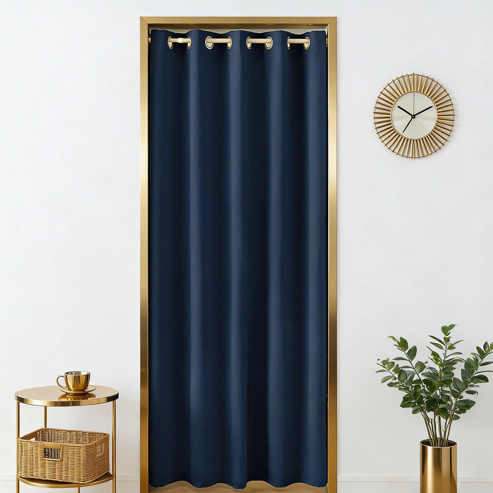 Rideau isolant lumineux et thermique 155x155 cm pour bloquer le froid et la lumière