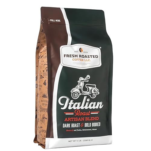Café espresso, tostado italiano, grano entero, de Roasted Coffee LLC