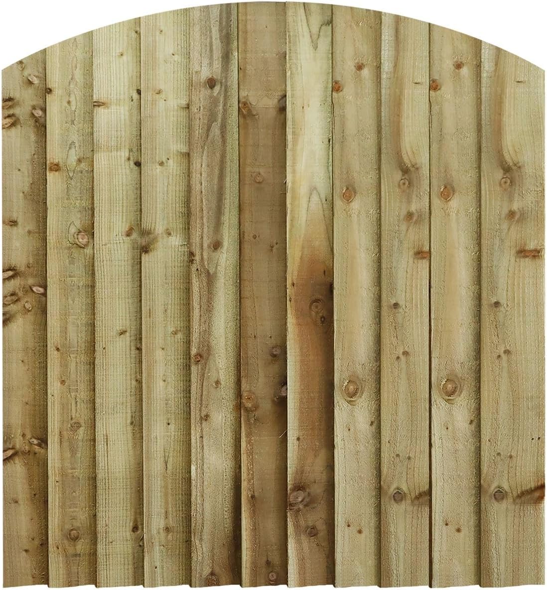 Bespoke 3ft High Feather Edge Arch Top Garden Gate - Custom Made To Measure Width (75-90cm) With Ring Latch & Hinges