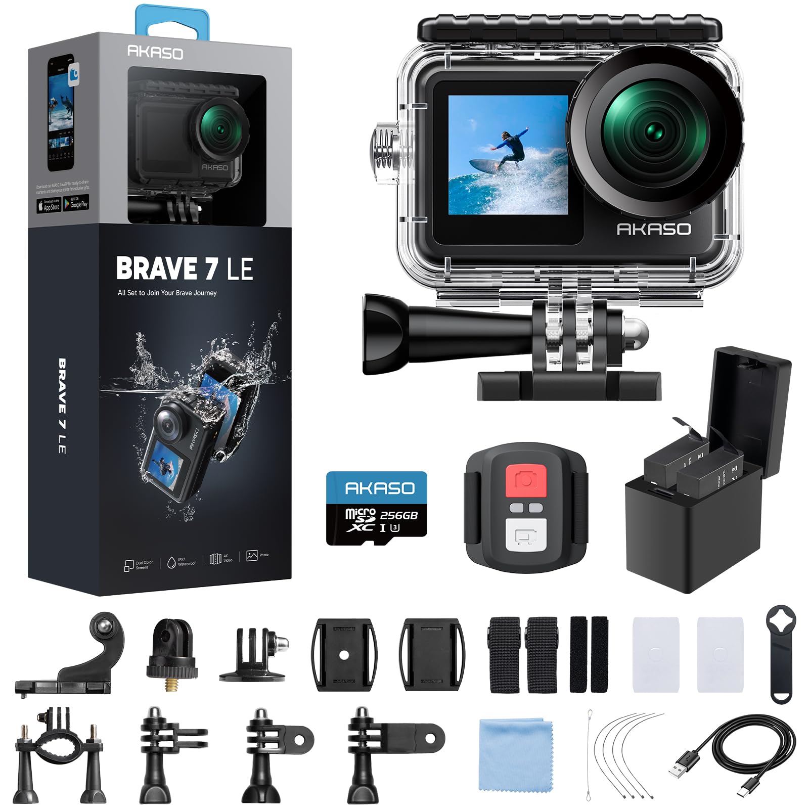 ビデオカメラ Akaso Brave 7 LE Akaso Brave 7 LE | Brave 7 LE Camera | Shop-AKASO