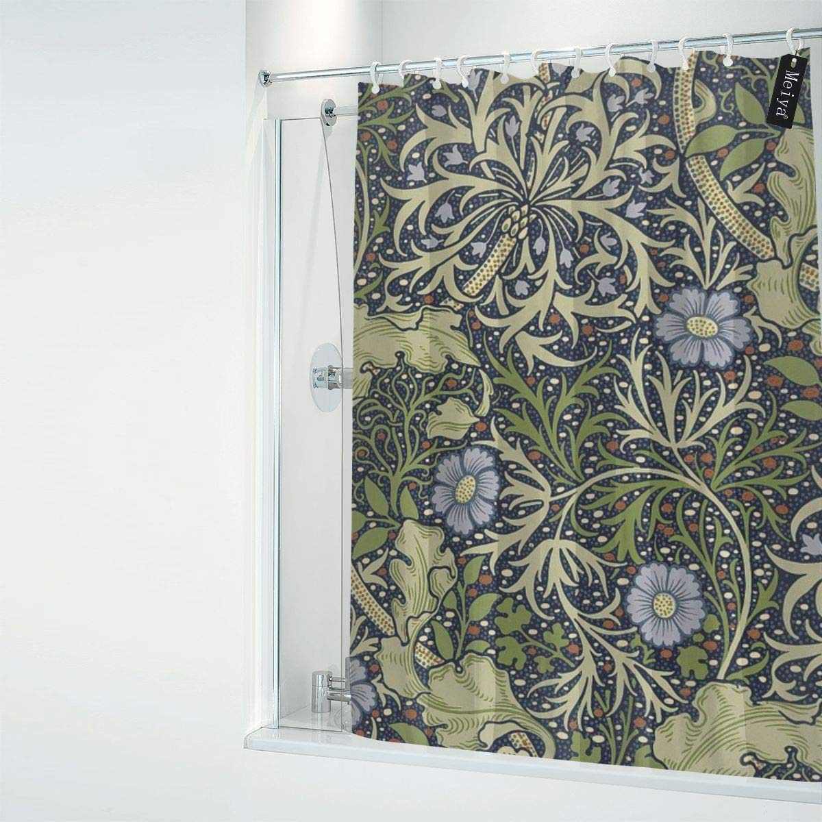 Ansouyi Tenda Doccia In Poliestere Con Ganci – 182x198 Cm, Stampa Moto Classica, Vintage, Impermeabile E Lavabile