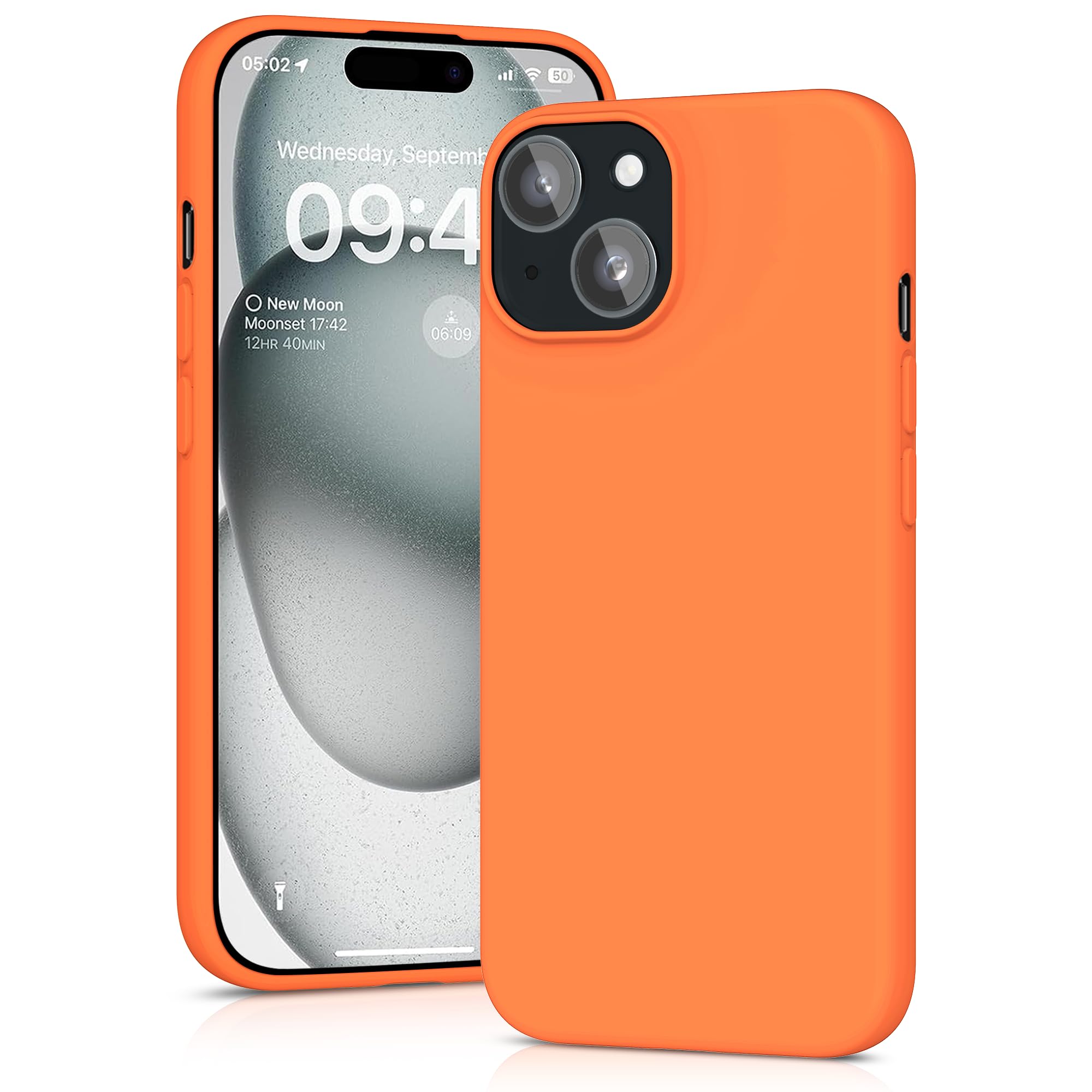 YATWIN Silicone Case for iPhone 15 Plus, Soft-Touch, Shockproof, DustProof