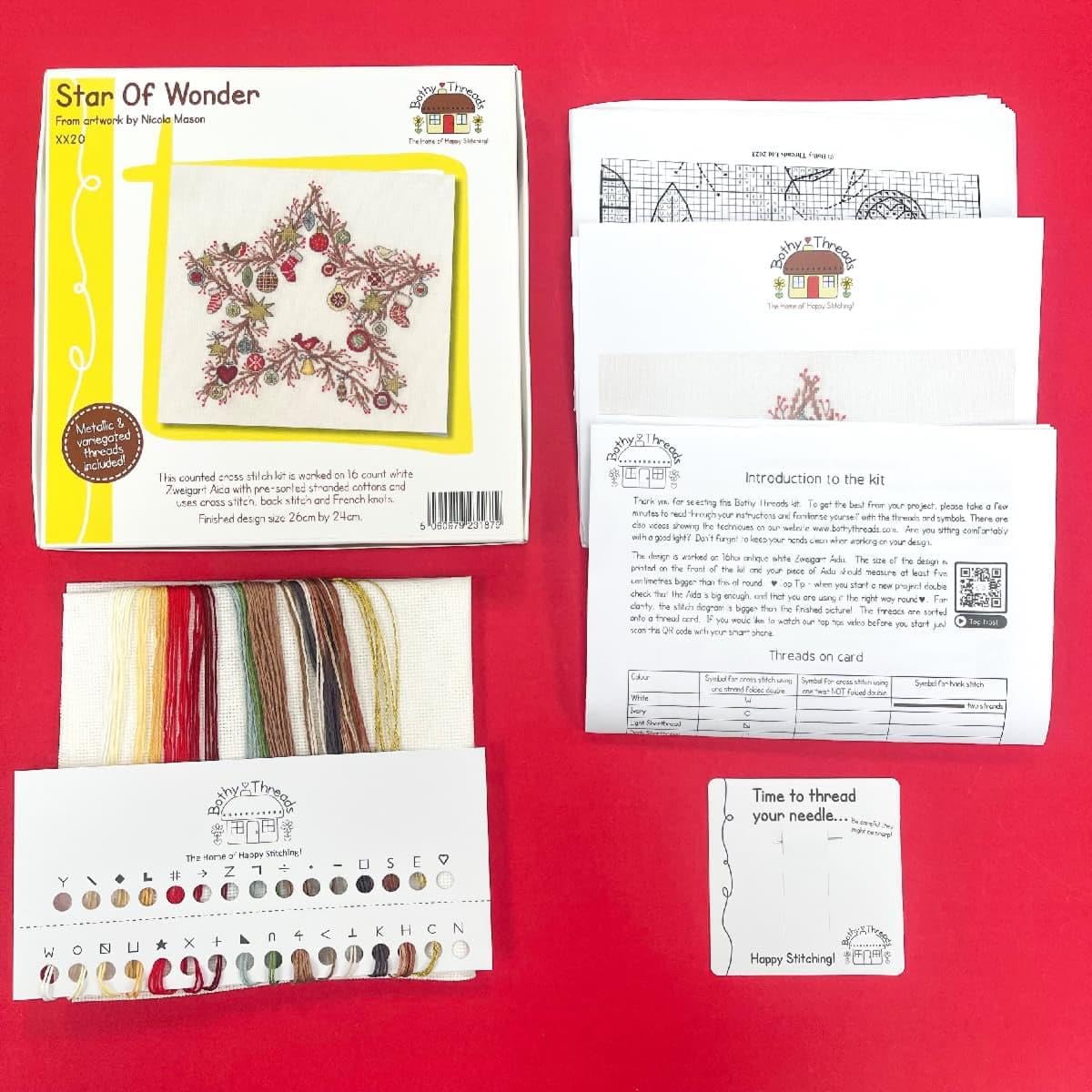 Bothy Threads Counted Cross Stitch Kit - Star of Wonder