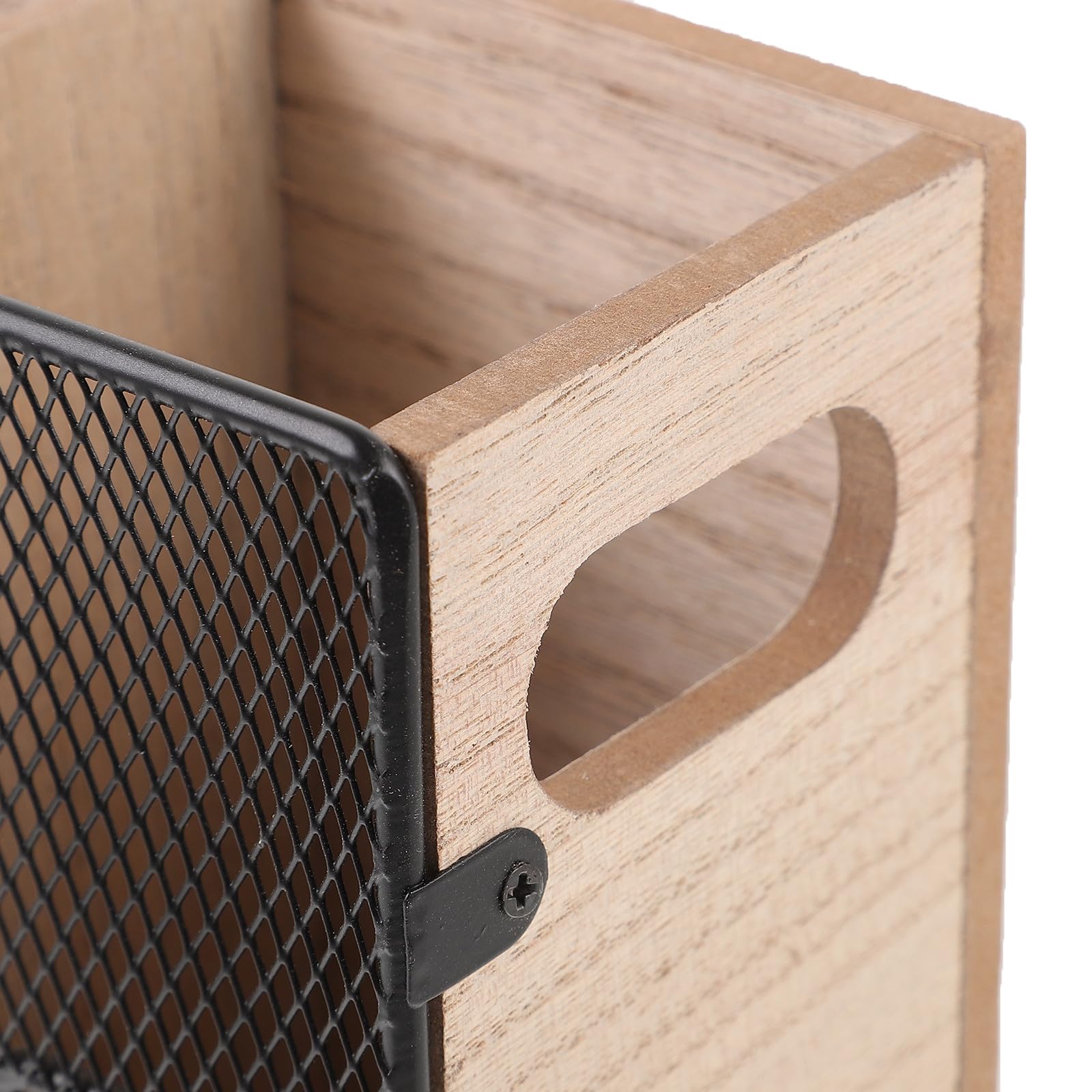 Caja de Cubiertos de Cocina para Utensilios Organizador Reutilizable y Resistente Compartimentos Múltiples de Madera en Encimeras Grandes