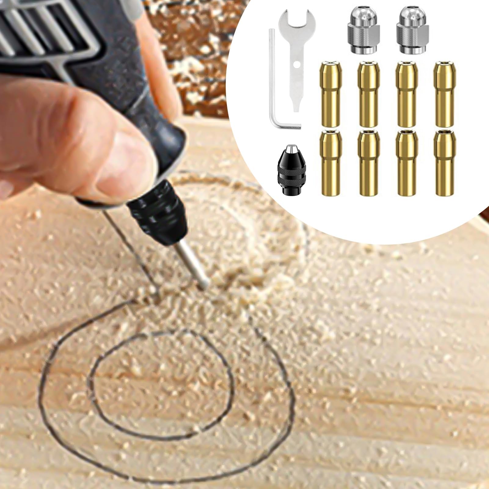 10 Pz Punte Per Trapano Colletto In Ottone 0,5-3,2 Mm - Foto 10