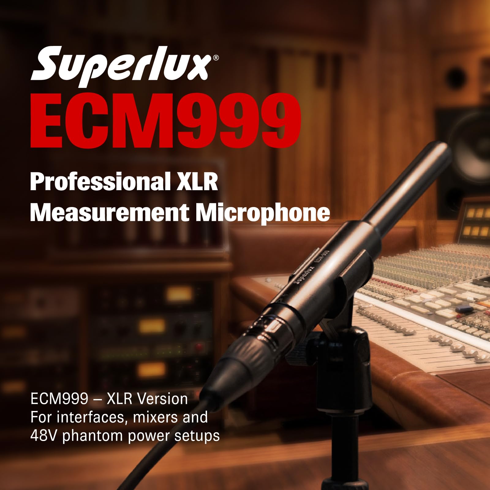 Superlux ECM-999 測定用無指向性コンデンサーマイクロホン