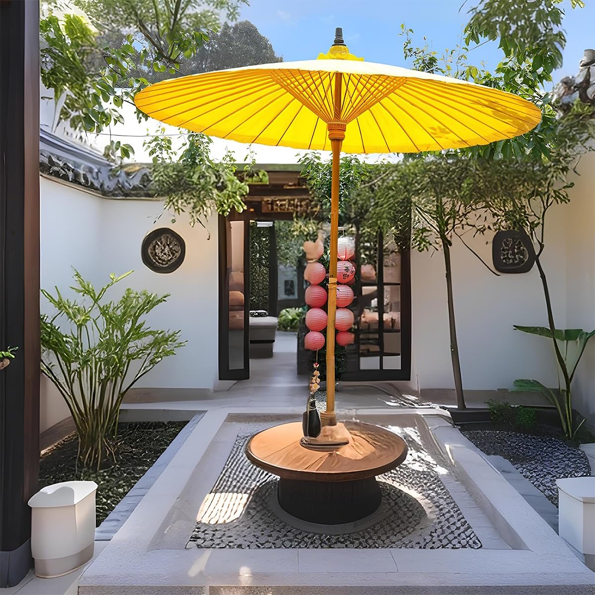 destination summer solar rectangular patio umbrella Kozyard 15 FT Rectangular Double-Sided Patio Umbrella with Solar Lights,  Outdoor Patio Umbrella with Crank Lift, Base Included, UV-Resistant for  Pool,