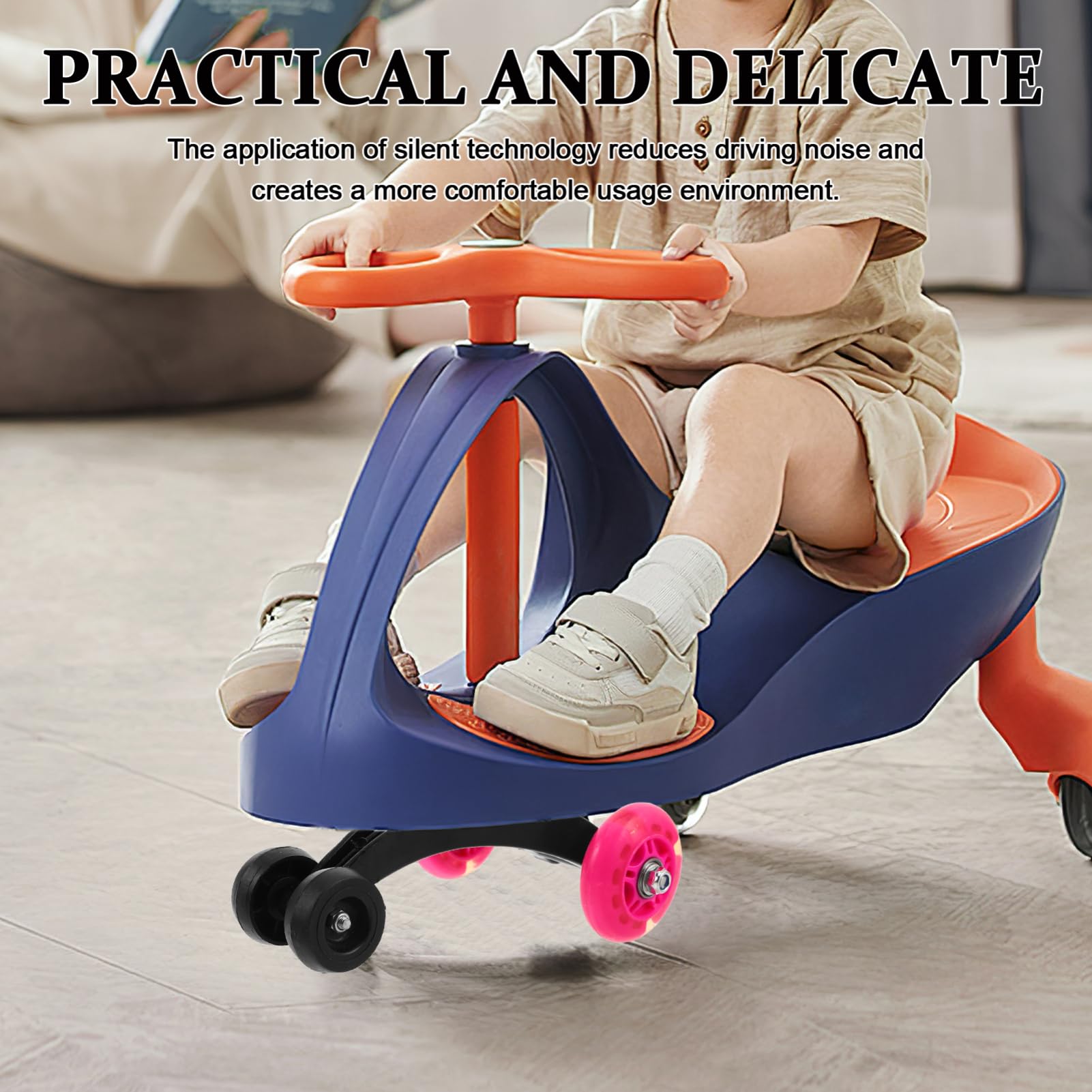 BESPORTBLE Twist Wheel for Kids Ride-On: Replacement Twist Triangle Wheel Accessory Noise-Reducing for Children Ride-On Car Repair Parts