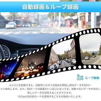 Amazon.co.jp: Hizenyo 1080P 録画機能付き ワイヤレスバック