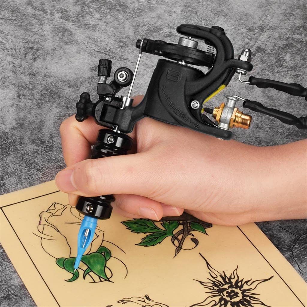 JAZZY PEARLS Professional Rotary Tattoo Machine Kit Liner & Shader