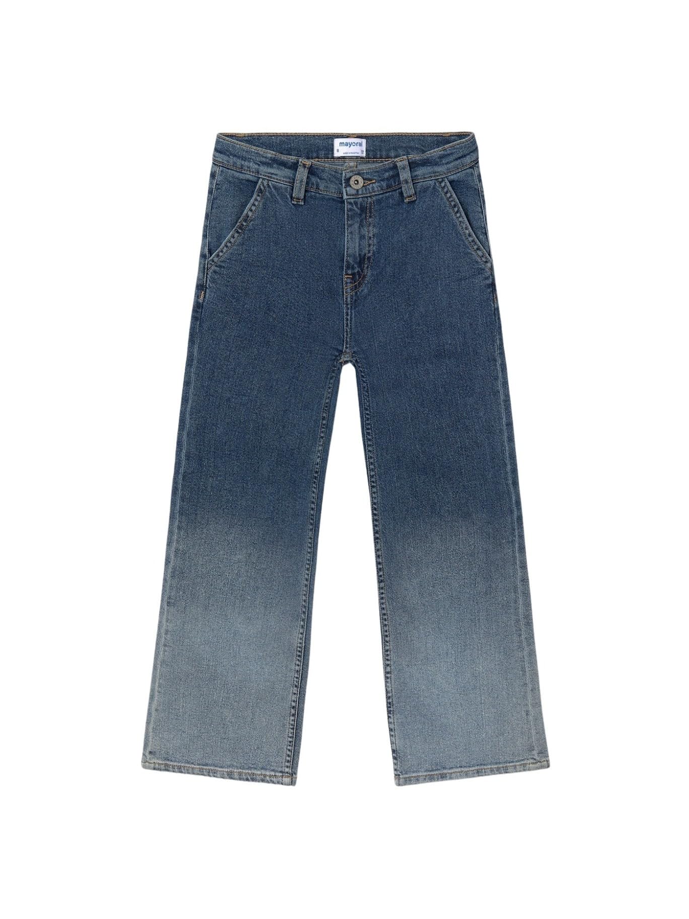 Mayoral Pantalone Jeans Deep Dye per Bambine e Ragazze Mezzo