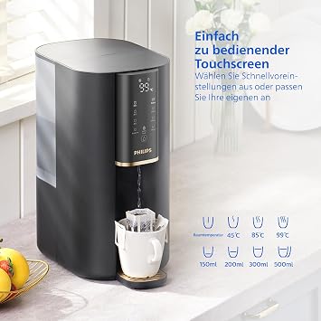 Philips Water Reverse Osmosis Water Station ADD6901HBK01/10 Eliminates up to 110 substances immediate heating 1 year filter life