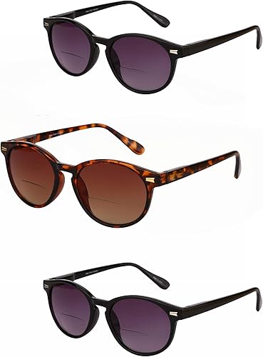 Miniatura 1 de Mass Vision The Brilliance - 3 pares de lentes de sol bifocales para hombres y mujeres, lectores de sol al aire libre