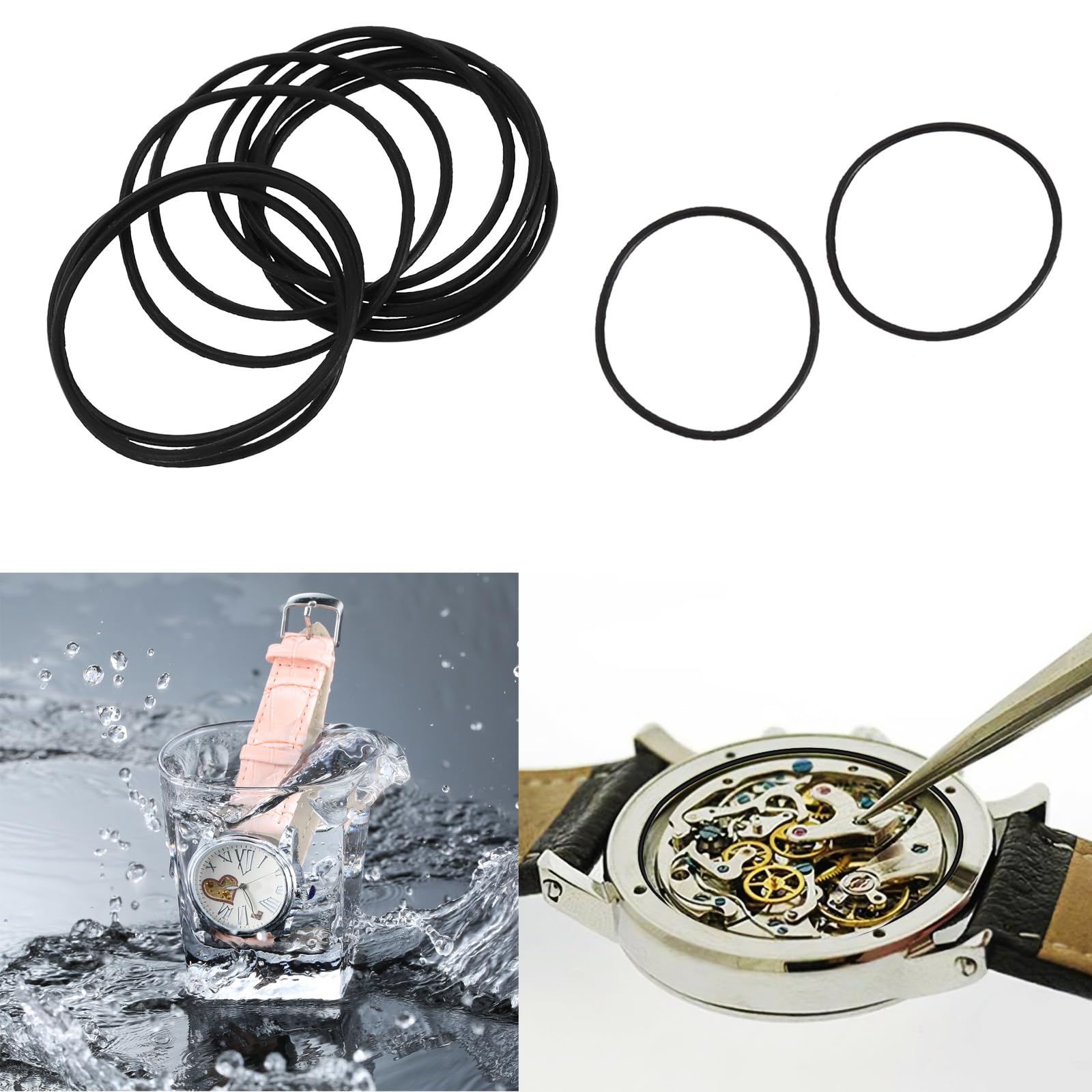 500 O-Ring-Set Für Uhren - Wasserdichte Gummidichtungen Für Uhrmacher