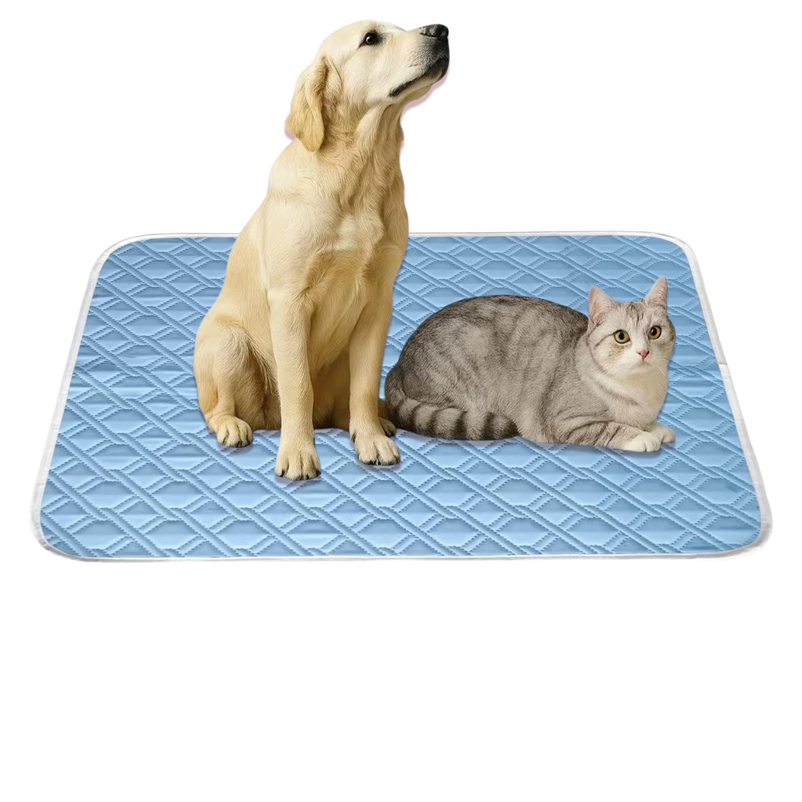 Dog Cooling Pad - Summer Breathable Washable Soft,Cooling Cat Bed Sleeping Pad - for Small Medium Large Crate Kennel House Floor Sofa Home Apartment Travel Camping
