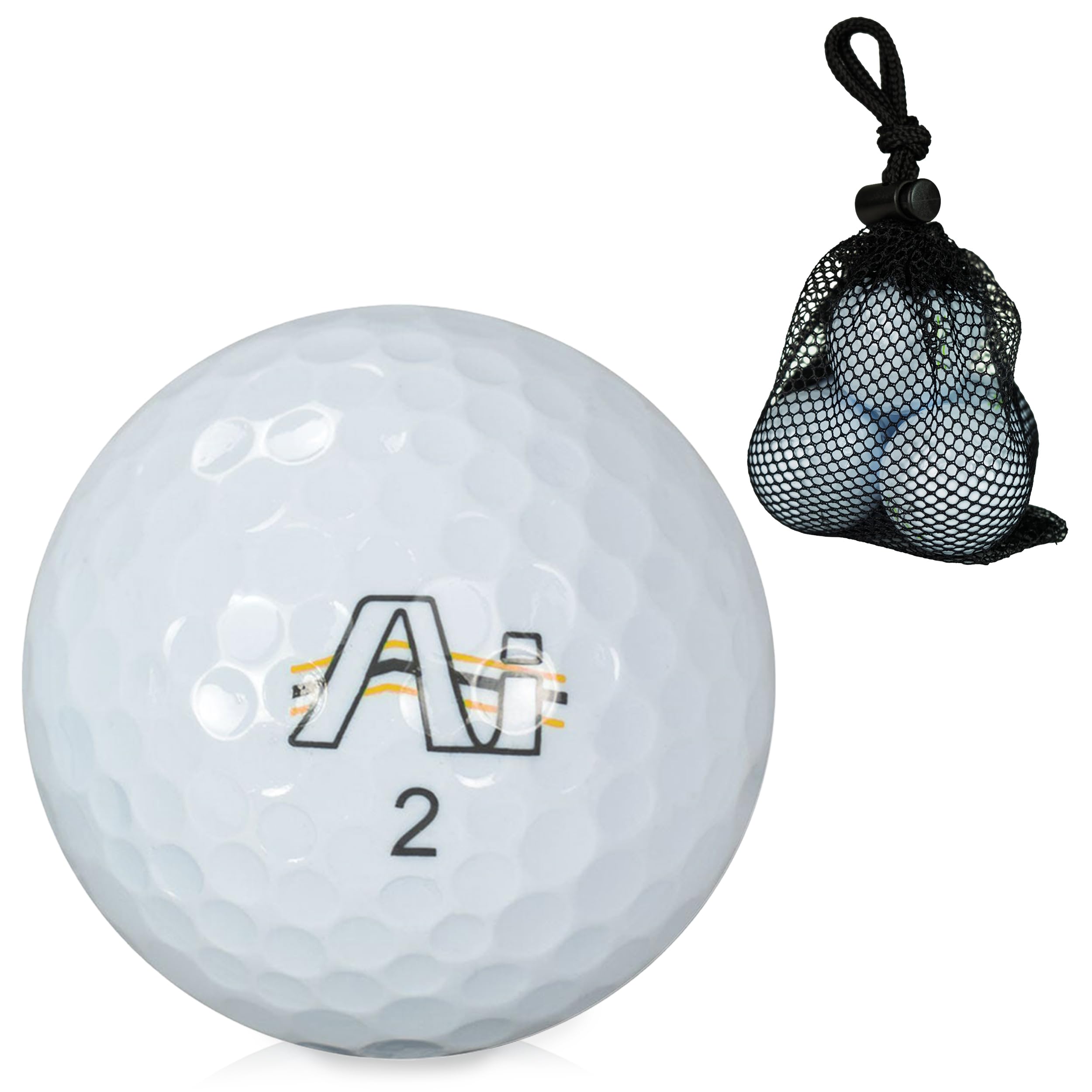 Lynx Hi-Fly Golf Balls – Premium Distance Golf Balls with Lightweight Core, Surlyn Cover and Alignment Aid, Durable Golfing Accessories and Gifts (Junior Orange Hi fly)