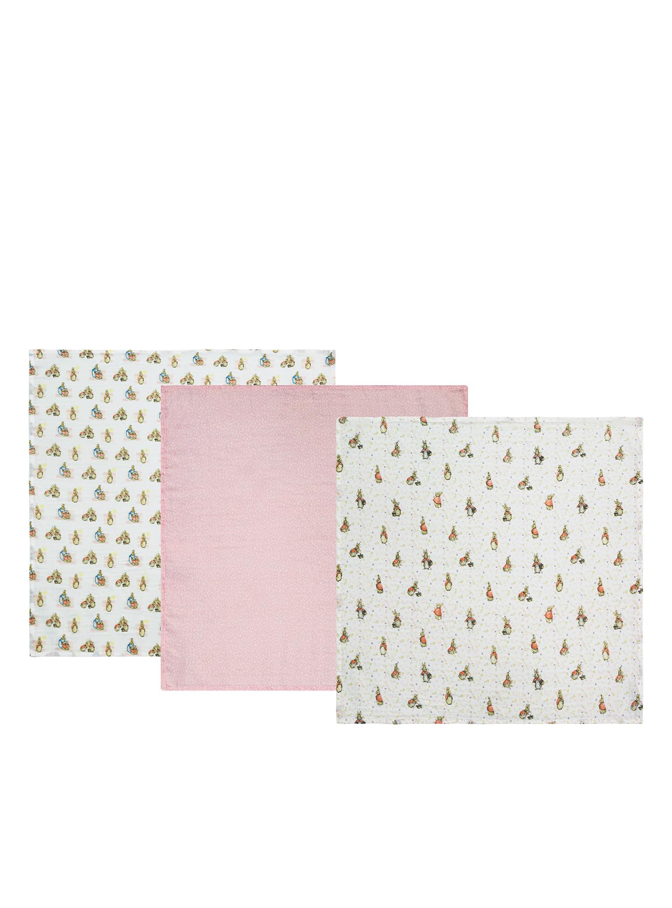 Beatrix Potter Flopsy Baby Collection Muslin Squares - Set Of 3