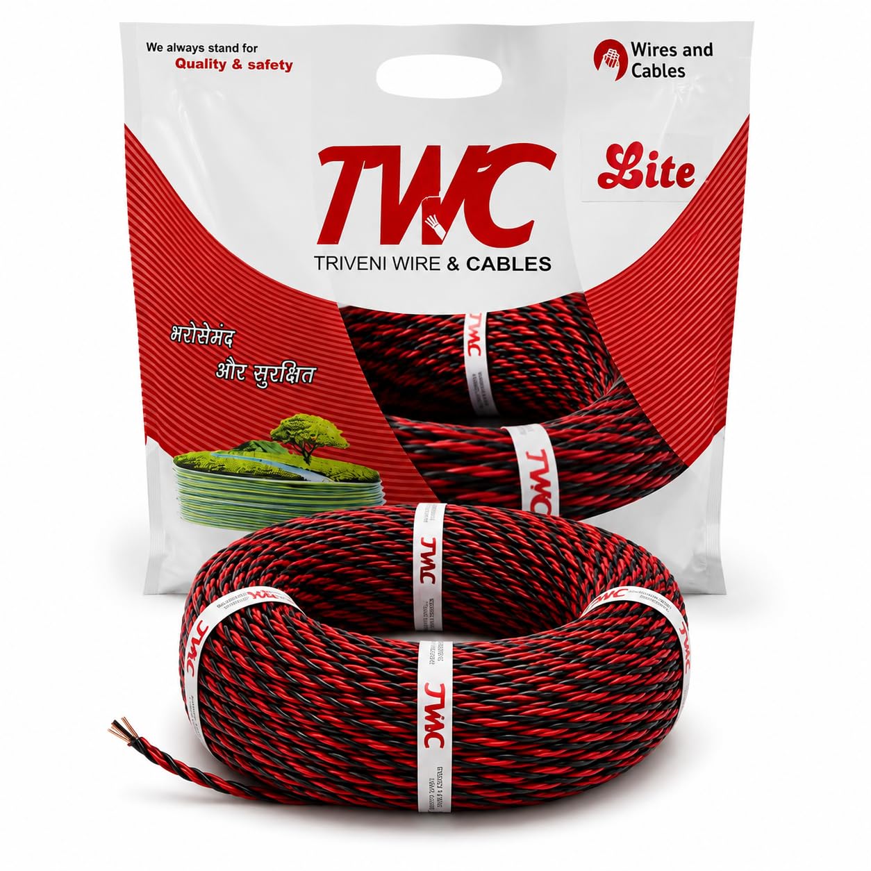 TWC Electrical Wire - 90m Flame Resistant -2