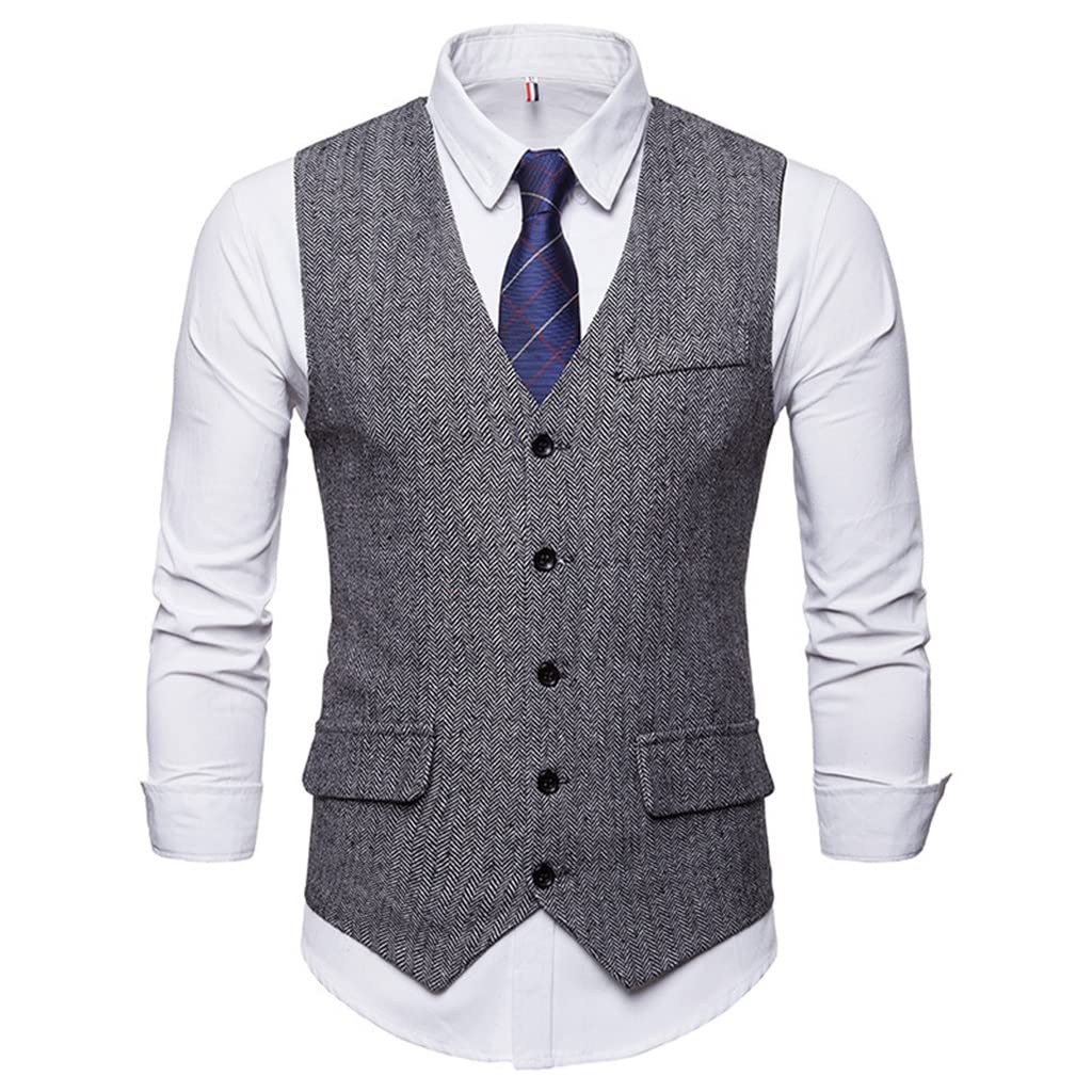 Gilet homme mariage et soirées habillées en coupe ajustée XL