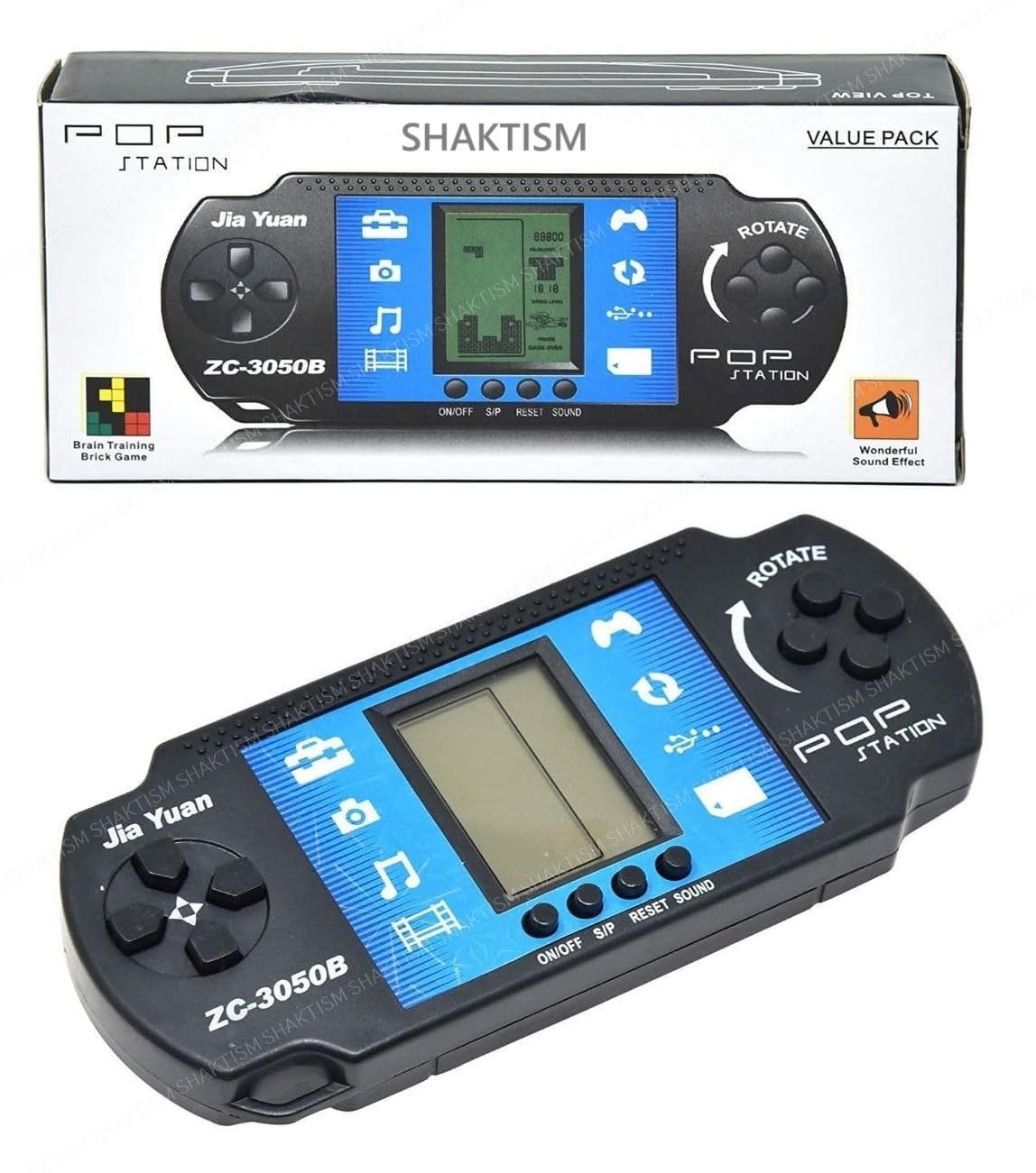 SHAKTISM Handheld Electronic Brick Game, Retro Video Game Console for Kids, Birthday Return Gift, Pack of 1, Assorted Colours-image-14