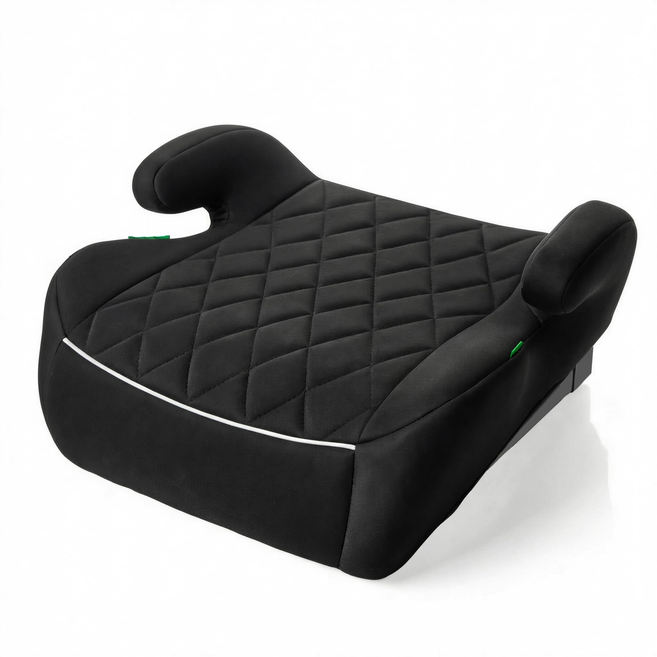 LST Kindersitzerhöhung i-Size ECE R129 geprüft Sitzschale Kindersitz Booster 125-150cm 15-36kg – HDPE Kunststoff, ergonomische Armlehnen, Auto Sitzerhöhung Kinder, Gruppe 2&3 (Schwarz, ohne ISOFIX)