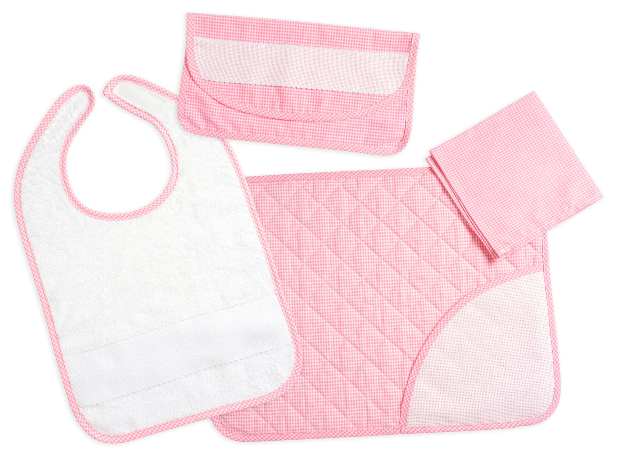 Set Colazione Asilo In Cotone Con Unicorni - Tovaglietta, Tovagliolo E Busta Ricamabile, Made In Italy - Foto 5