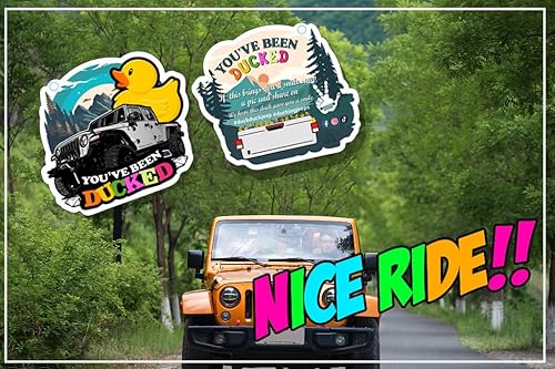 Miniatura 7 de FELYC Tarjeta de pato de pato, tarjeta de juego con texto en inglés You 've Been Ducking (You 've Been Ducked, tarjeta de juego de patitos de pato