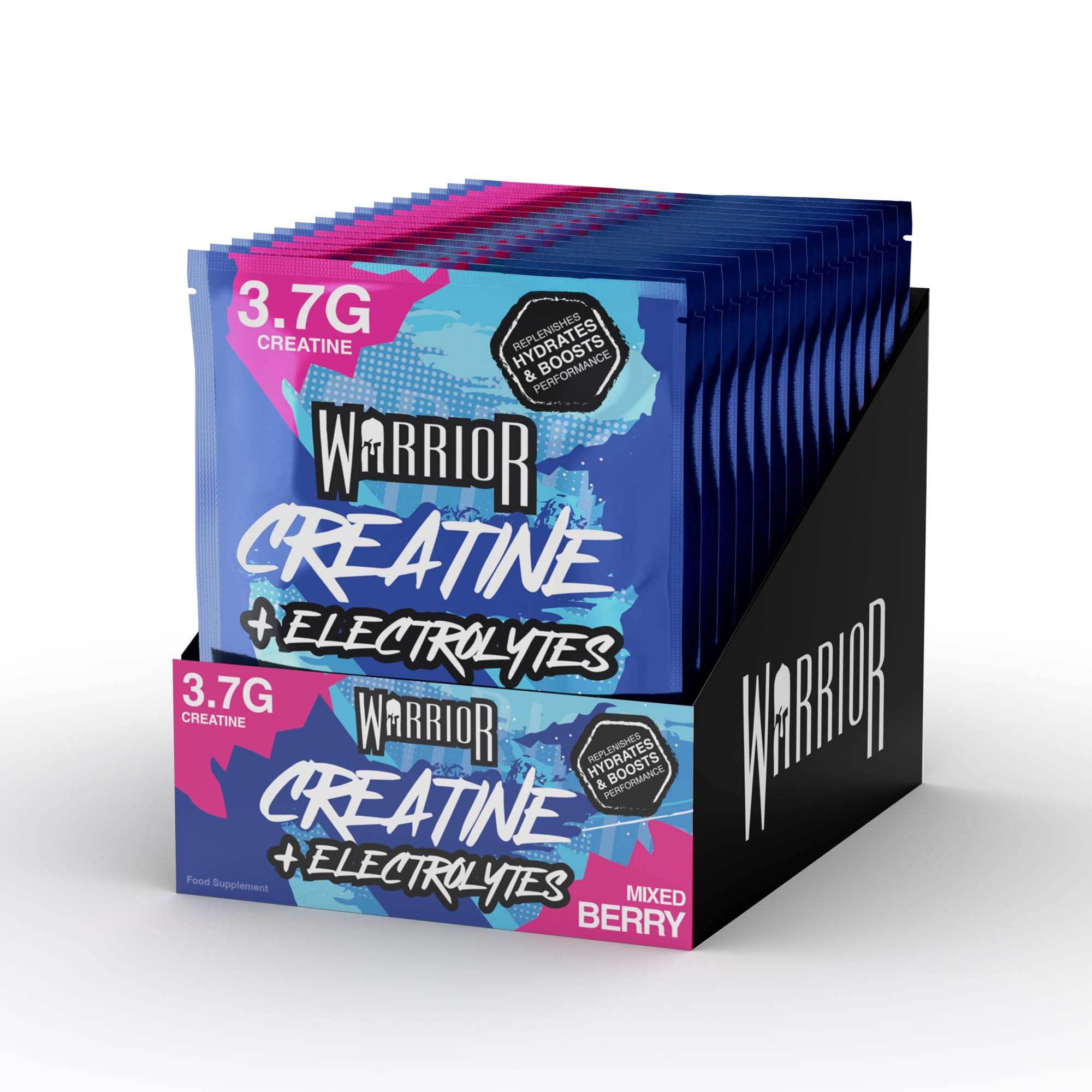 Warrior Creatine Plus Electrolytes – 15 Sachet Pack (30 Servings)