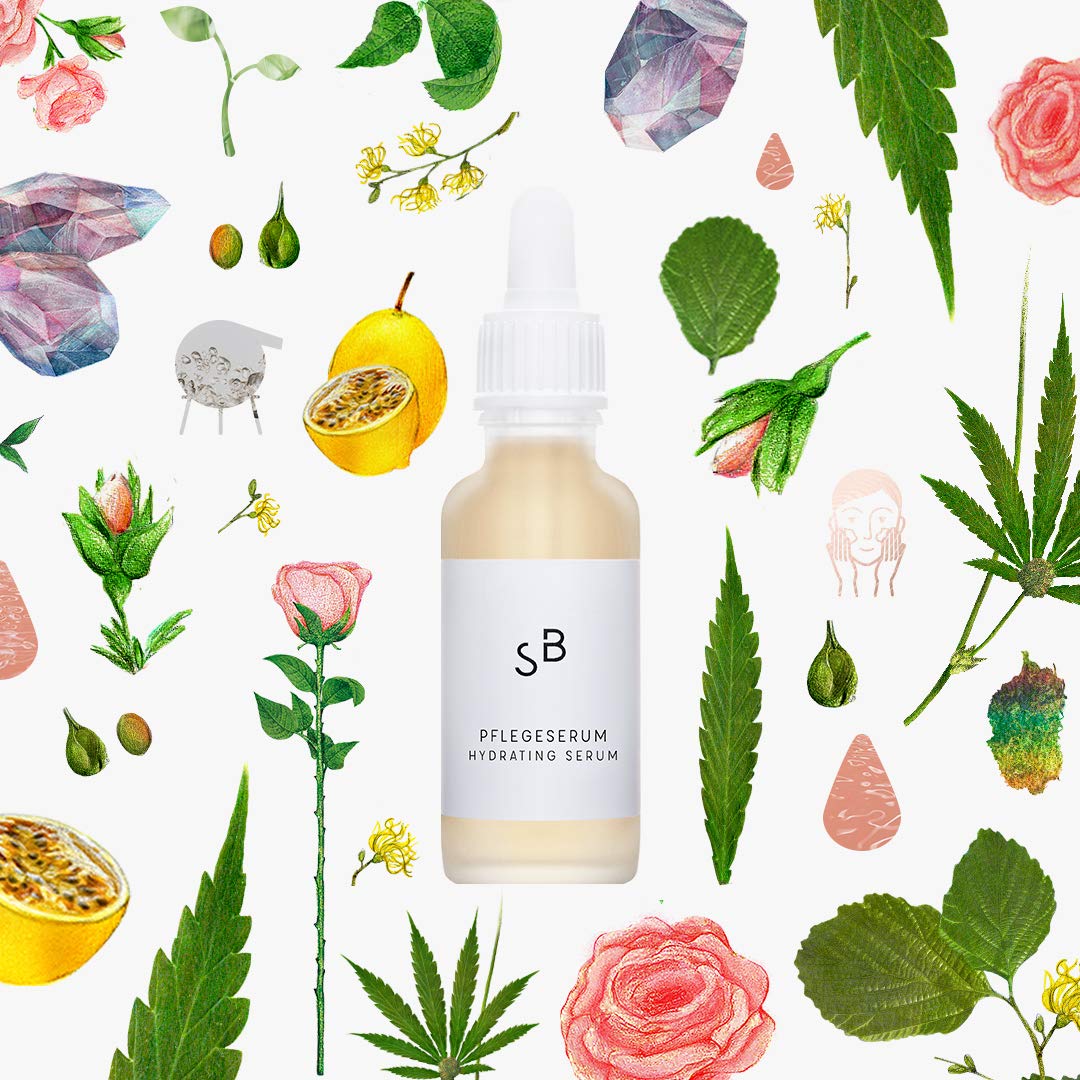 Studio Botanic, siero per la cura del viso rigenerante con estratto di amamelide, flacone da 30 ml, 100% naturale, cosmetico naturale vegano certificato