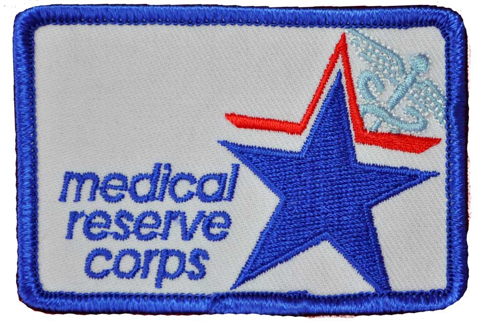 Small Medical Reserve Corps Embroidered Patch - 10 Pack