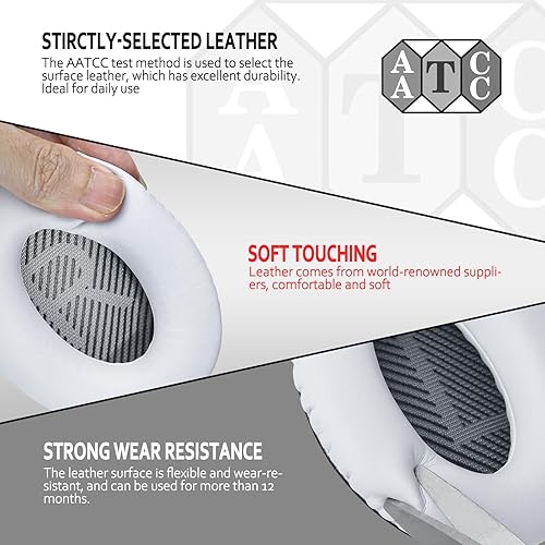 Vista 20 de Krone Kalpasmos - Almohadillas de repuesto de alta calidad para auriculares Bose, compatible con Bose QuietComfort 35 ii /QC35 /QC25 /QC2 /QC15 /Ae2