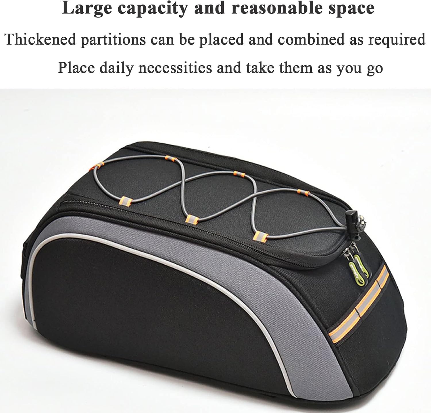Bike Rack Bag Bicycle Bag Trunk Rear Rack Bag Accessories Bike Basket Storage Luggage 8L High Capacity