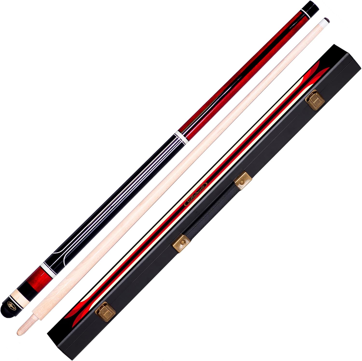 Billiard City Laperti N-4 Carom 3-Cushion Juego de Taco con Estuche