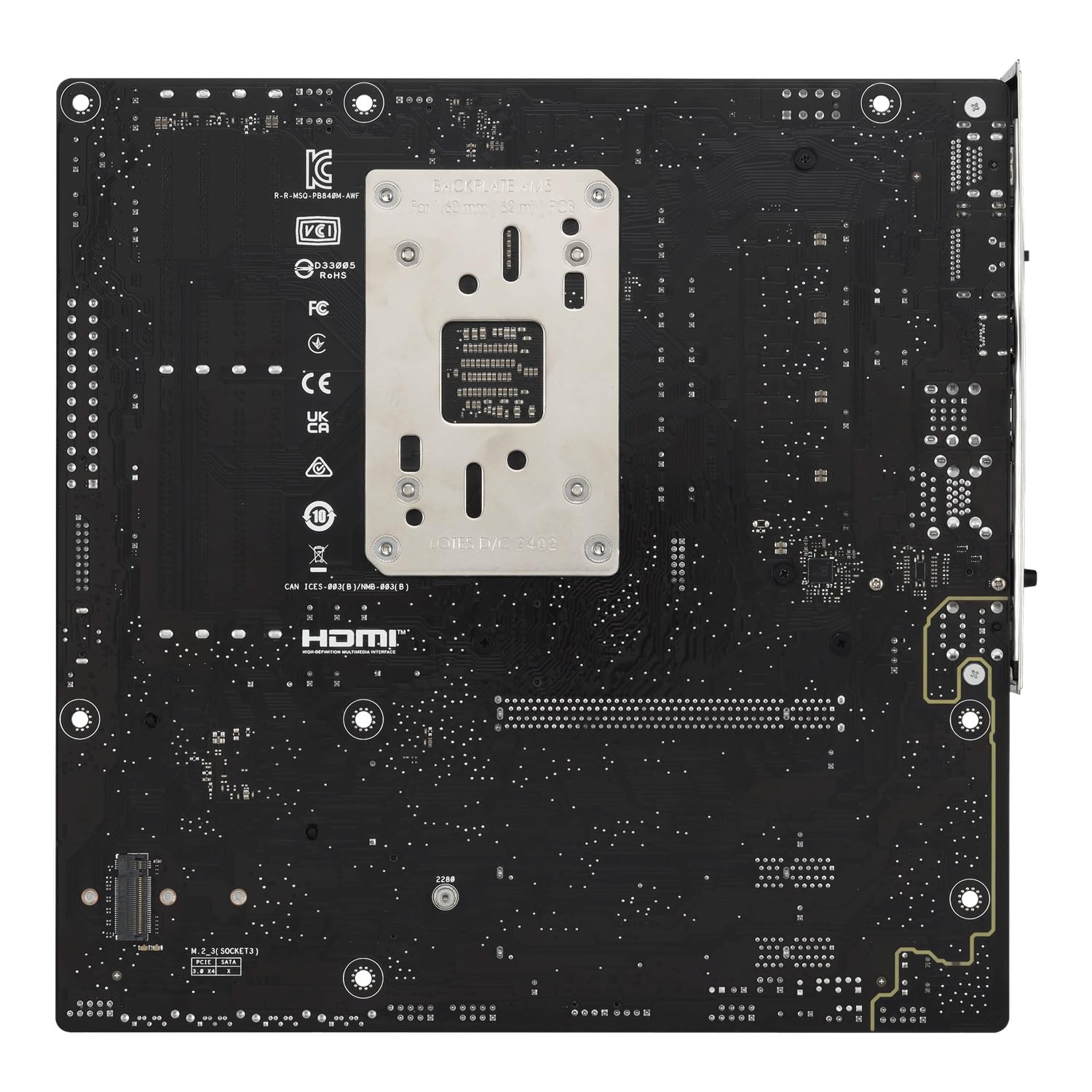 ASUS PRIME B840M-A WiFi, Scheda Madre AMD mATX, Slot DDR5, PCIe 4.0 Ready, 3 slot M.2, WiFi 6E, Ethernet Realtek 2,5 GB, DisplayPort, HDMI, USB-C da 5 Gbps Fronte e Retro, BIOS Flashback e Aura Sync