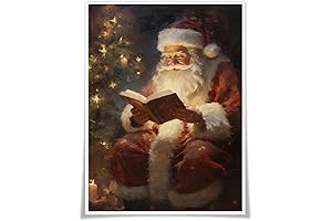 GUANKE Vintage Christmas Canvas Wall Art Santa Prints