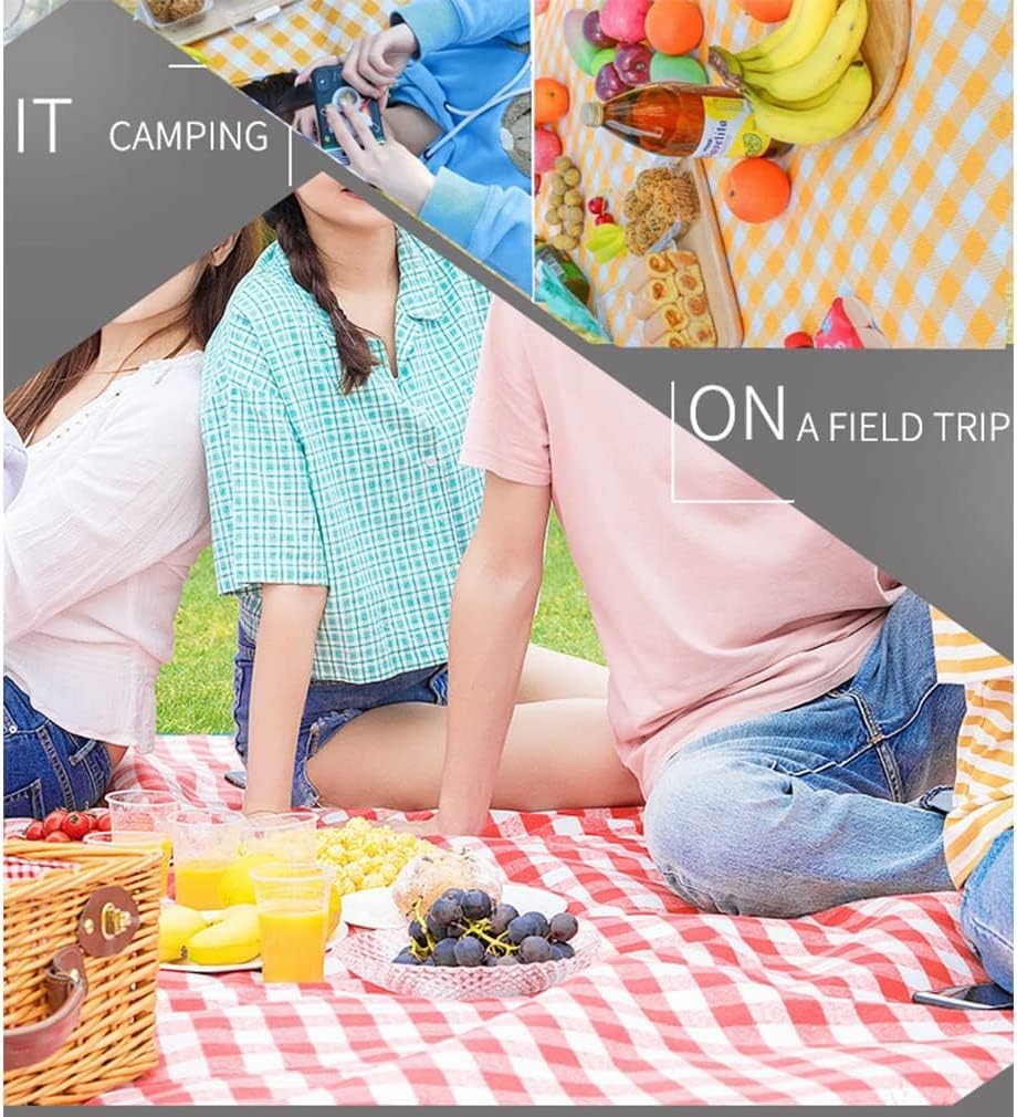 Picnic Blanket ，Outdoor Blanket，Multi-purpose padPicnic Blanket Waterproof 39*59in/59*78in/78*78in Foldable Outdoor Beach Blanket With Carrying Handle Machine Washable Portable Picnic Mat for Park, Hi