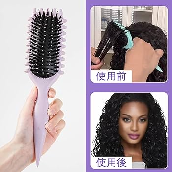 Amazon | Syntelusa カーリーヘアブラシ カールコーム 2個セット