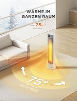 Midea 2000W kerámia elektromos fűtőtest termosztáttal, távirányítóval és 24 órás időzítővel 4
