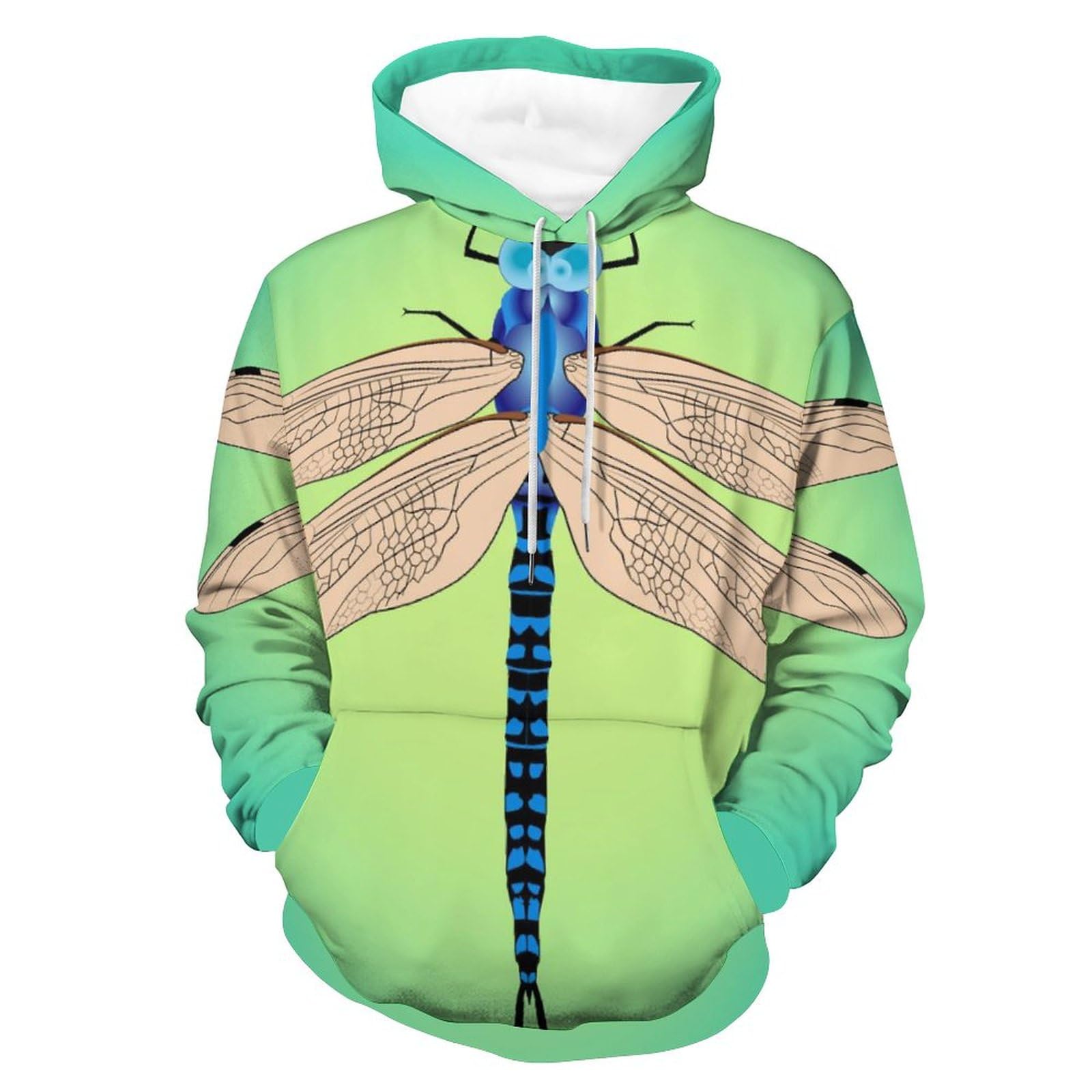 Sweatshirt libellule finitions soignées pull à capuche haut de gamme S - 8