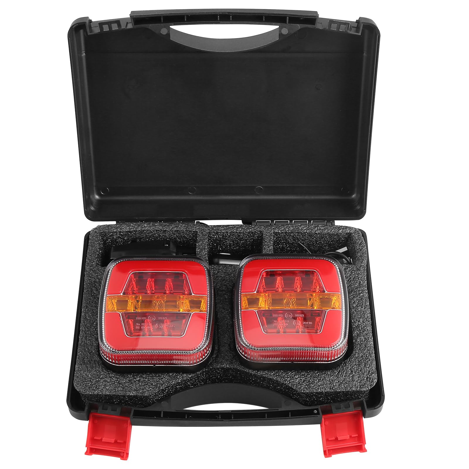 D-TECH Juego de Luces LED Inalámbricas Magnéticas para Remolque - Pilotos Traseros Homologados, Bluetooth, LED