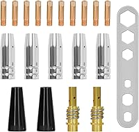 Vista 1 de SSimder 20pcs 14AK MIG Welding Gun Kit .039" 1.0mm Mig Welding Contact Tips Nozzle Diffuser MIG Welding Gun Accessory Kit Accessories Welding